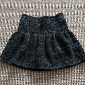 GB Girls Black Textured Skirt
